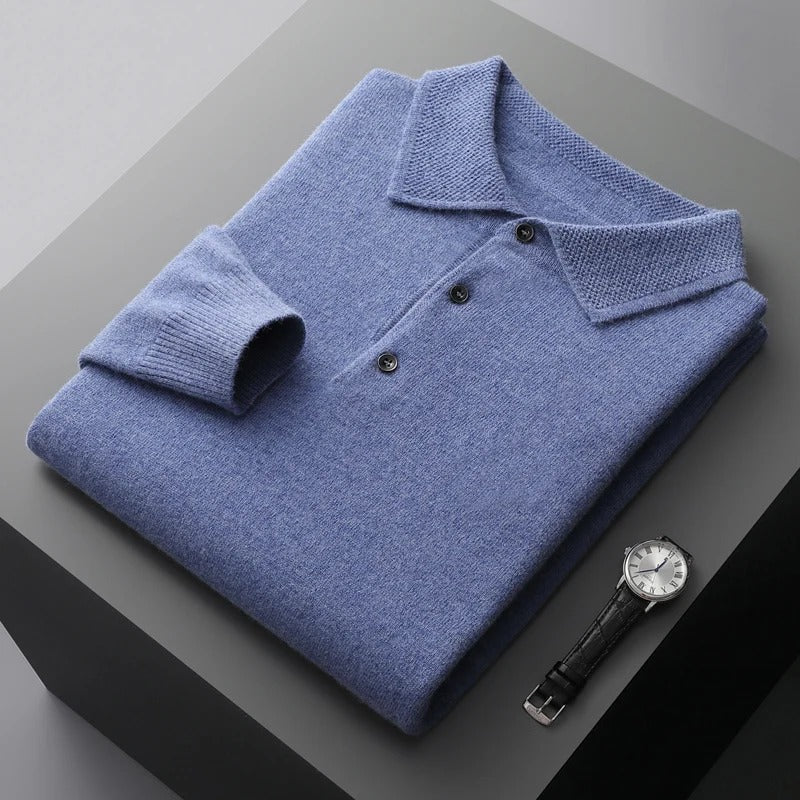 Élore | Pull polo en maille fine