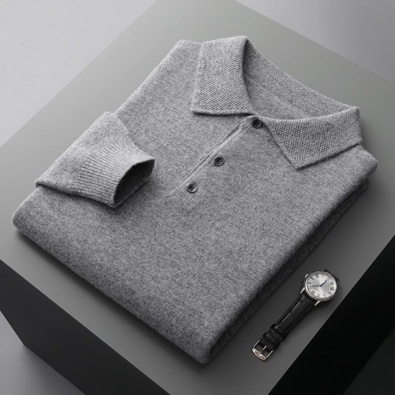 Élore | Pull polo en maille fine